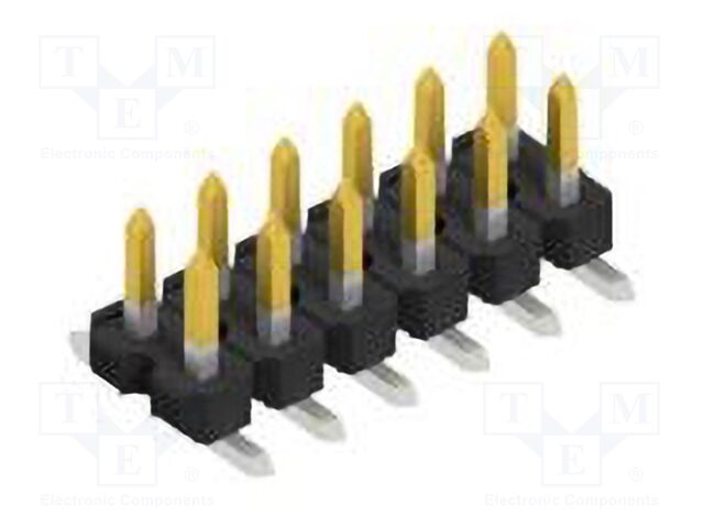 Connector: pin strips; pin header; male; PIN: 12; 2.54mm; SMT; 2x6