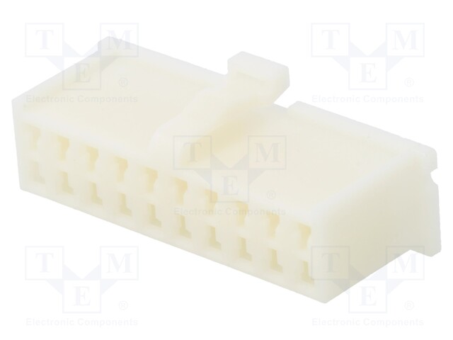 Connector: wire-board; MDF6; plug; female; w/o contacts; PIN: 20