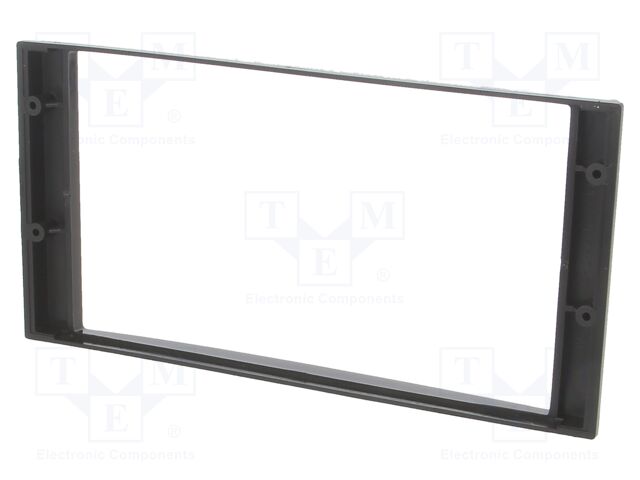Radio mounting frame; Subaru; 2 DIN; black gloss
