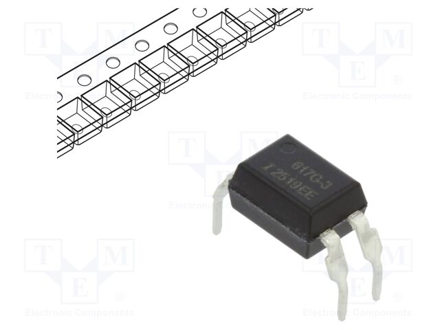 Optocoupler; THT; Ch: 1; OUT: transistor; CTR@If: 100-200%@10mA
