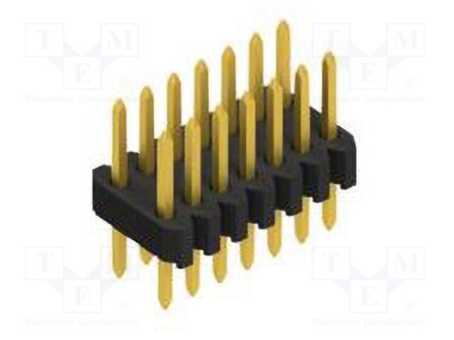 Connector: pin strips; pin header; male; PIN: 14; 1.27mm; THT; 2x7