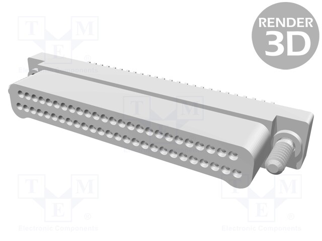 Connector: wire-wire/PCB; DUALOBE; straight; PIN: 51; 1.20UNM