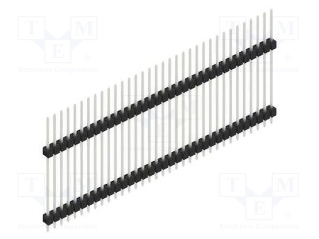 Connector: pin strips; pin header; male; PIN: 34; 2.54mm; THT; 1x34