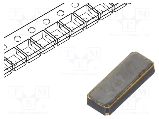 Resonator: quartz; 32.768kHz; 12.5pF; SMD; 4.1x1.5x0.8mm