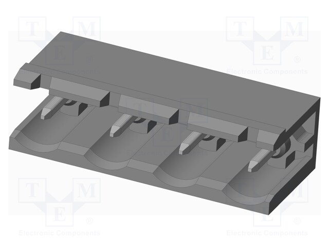 Connector: pluggable terminal block; socket; male; on PCBs