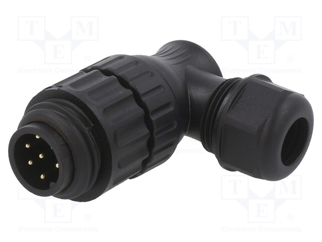 Plug; male; PIN: 7; 4.5÷7mm; soldering