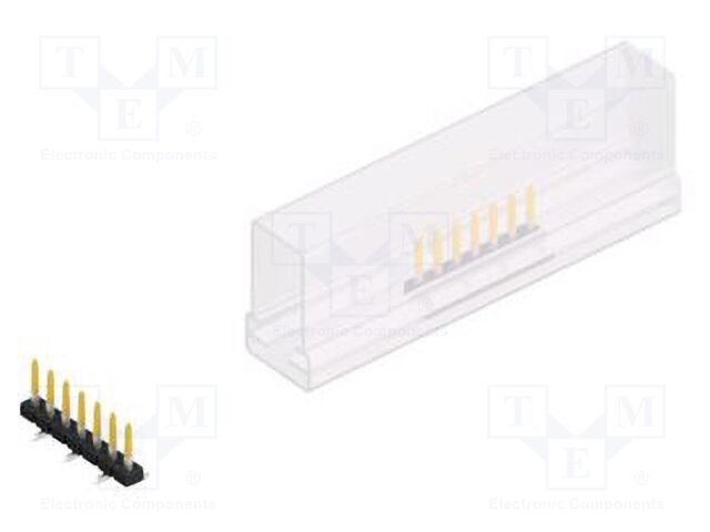 Connector: pin strips; pin header; male; PIN: 7; 2mm; SMT; 1x7; 100V