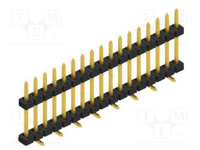 Connector: pin strips; pin header; male; PIN: 17; 2mm; SMT; 1x17