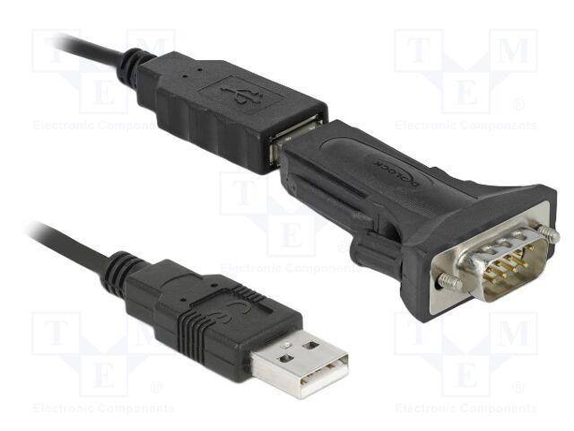 USB to RS422/485 converter; 0.8m; black; USB 2.0