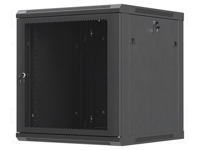 Enclosure: rack cabinet; Standard: 19"; 12U; black; Z: 600mm