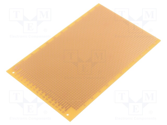 Board: universal; single sided,prototyping; W: 100mm; L: 160mm