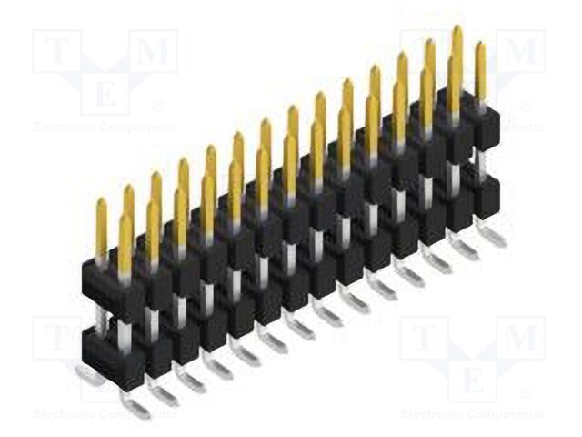 Connector: pin strips; pin header; male; PIN: 28; 2.54mm; SMT; 2x14