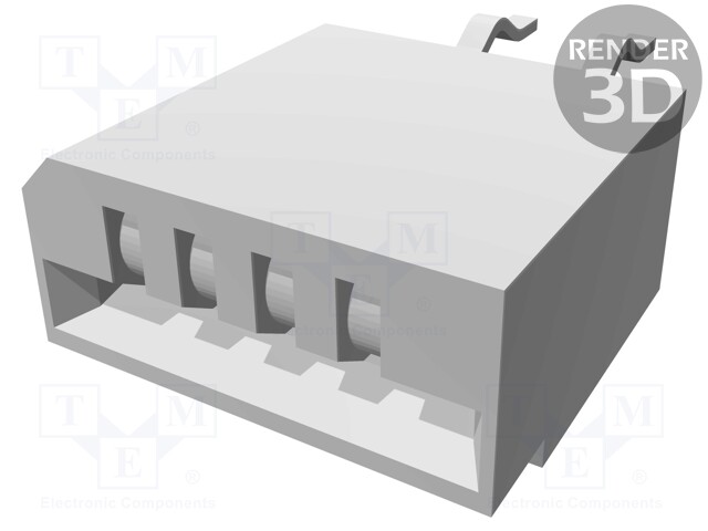 Connector: FFC (FPC); straight; PIN: 4; NON-ZIF; THT; 1mm