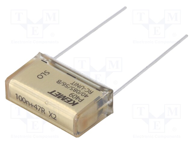 Capacitor: paper; X2; 100nF; 275VAC; 20.3mm; ±20%; THT; Series: P409