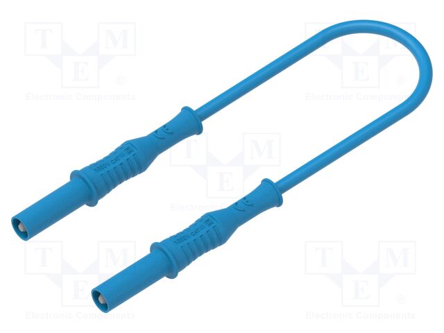 Test lead; 36A; banana plug 4mm,both sides; insulated; Len: 1.5m