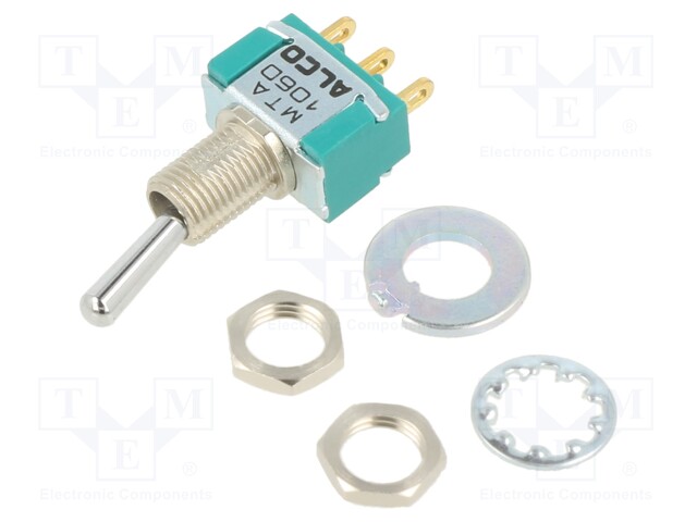 Switch: toggle; Pos: 2; SPDT; ON-ON; 3A/250VAC; 4A/28VDC; -20÷80°C