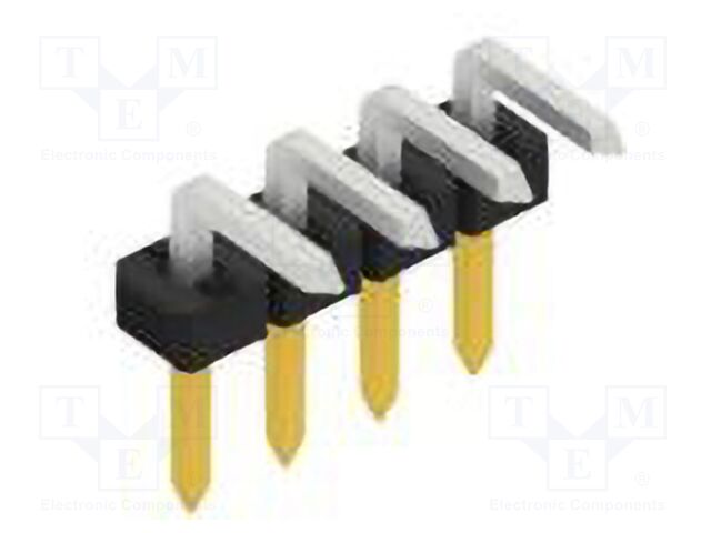 Connector: pin strips; pin header; male; PIN: 4; 2mm; THT; 1x4; 100V