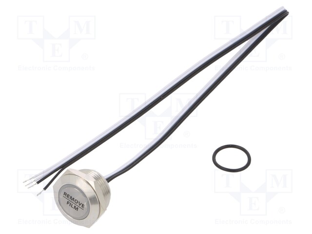 Switch: vandal resistant; Pos: 2; SPST-NO; 50mA/24VDC; IP65; red