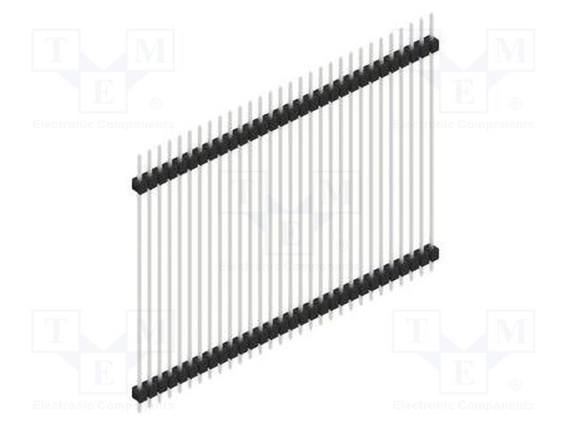 Connector: pin strips; pin header; male; PIN: 30; 2.54mm; THT; 1x30