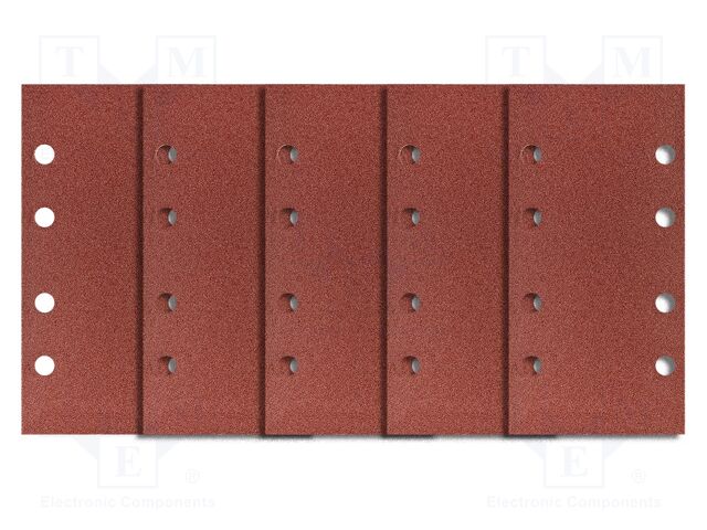 Cleaning cloth: sandpaper; Granularity: 60; Mounting: bur; 5pcs.