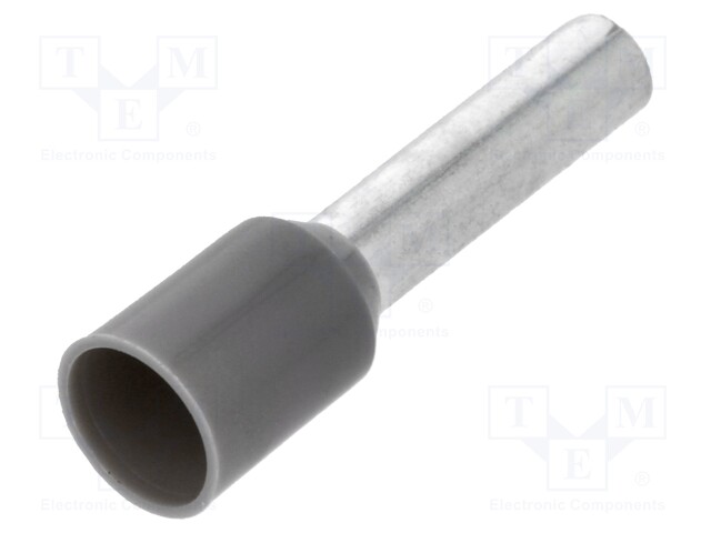 Bootlace ferrule; insulated; copper; Insulation: polyamide; 4mm2