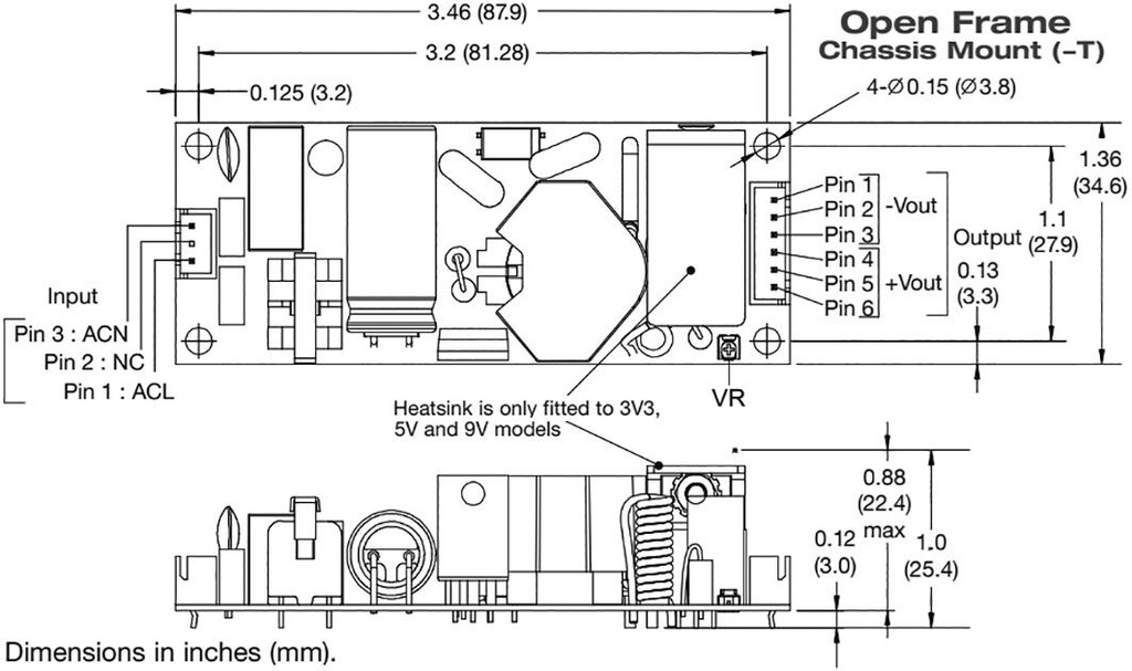 Power supply: switched-mode; 30W; 120÷370VDC; 85÷264VAC; OUT: 1