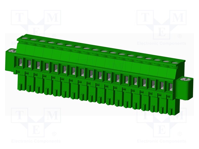 Connector: pluggable terminal block; plug; female; angled 90°