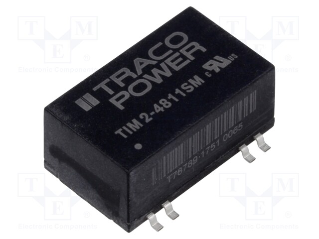 Converter: DC/DC; 2W; Uin: 36÷75V; 5VDC; Iout: 400mA; SMD; 7g; 100kHz