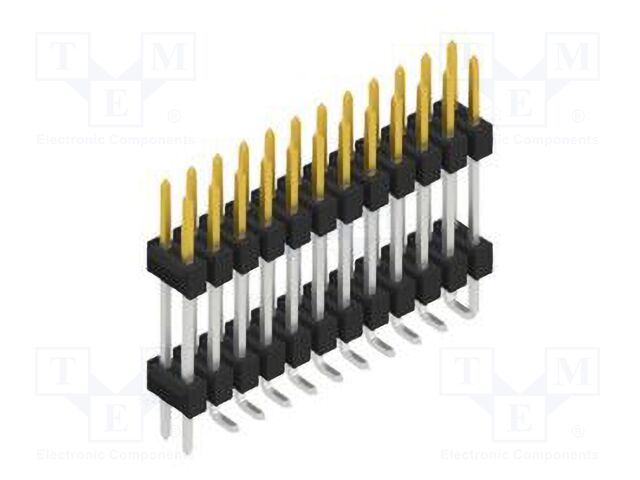 Connector: pin strips; pin header; male; PIN: 24; 2.54mm; SMT; 2x12