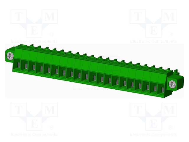 Connector: pluggable terminal block; plug; female; straight; 10A