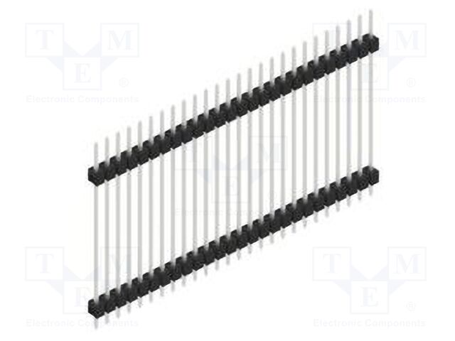 Connector: pin strips; pin header; male; PIN: 26; 2.54mm; THT; 1x26
