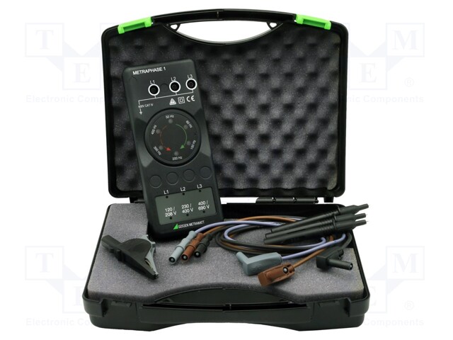 Tester: phase sequence; LED; 100÷690VAC; Freq: 15÷410Hz; IP40