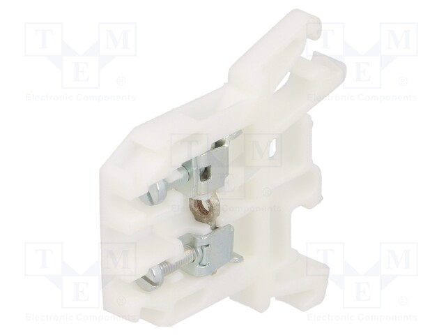 Splice terminal: rail; 0.5÷2.5mm2; ways: 1; terminals: 2; white