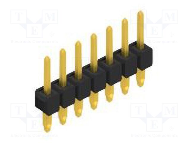 Connector: pin strips; pin header; male; PIN: 7; 2.54mm; THT; 1x7