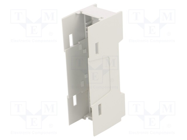 Enclosure: enclosure base; 22.5mm; ABS; grey; UL94HB