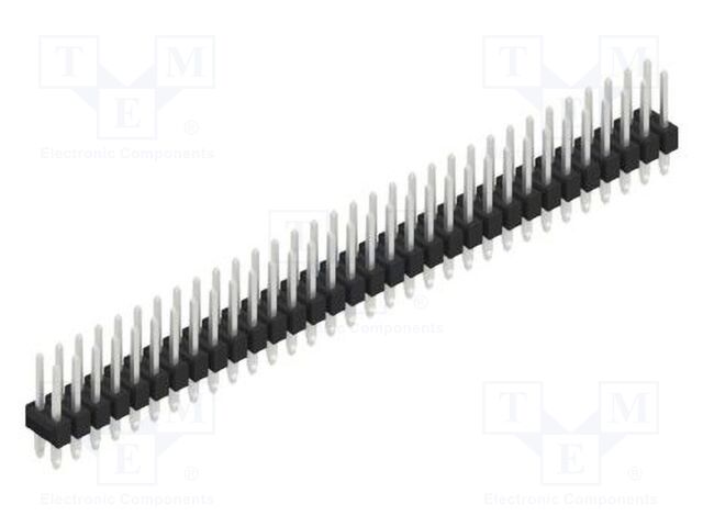 Connector: pin strips; pin header; male; PIN: 64; 2.54mm; THT; 2x32