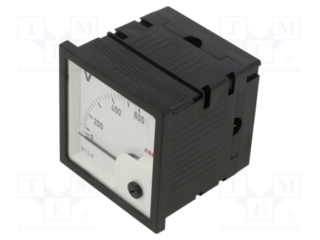 Meter; on panel; 0÷600V; Class: 1,5; IP52; 72x72mm; Series: VLM-1/72