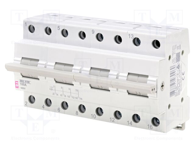 Mains-generator switch; Poles: 3; 230/400VAC; 125A; IP20