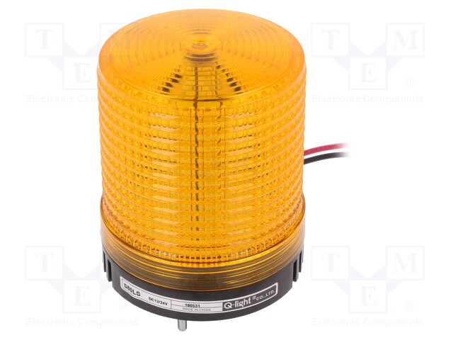 Signaller: lighting; flashing light; amber; Series: S80LS; IP65
