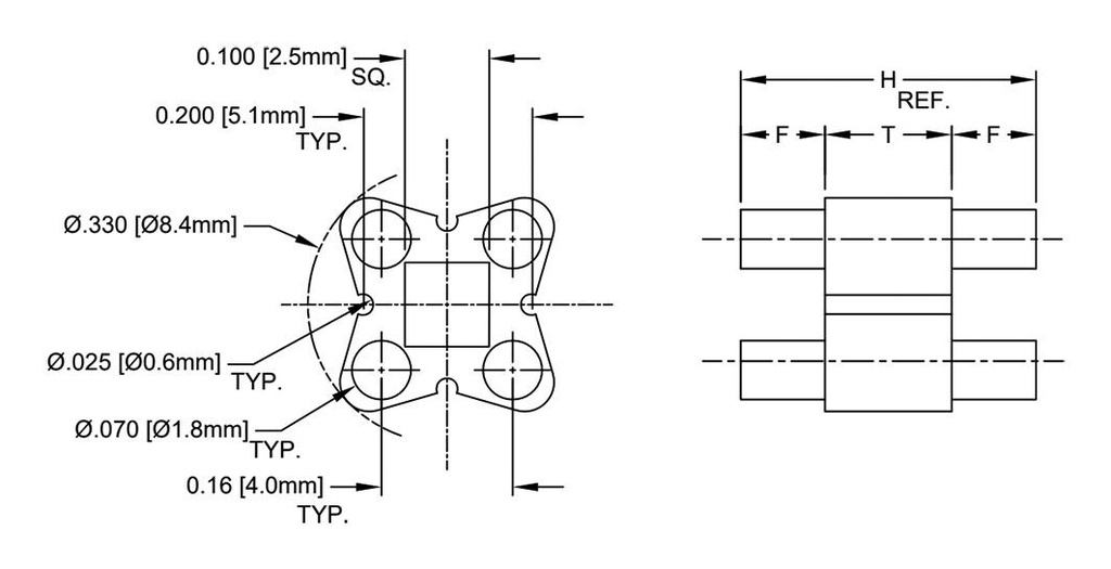 Insulating distance; polyamide 66; 3.6mm; natural; UL94V-2