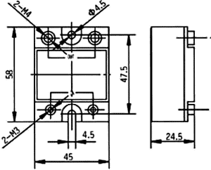 Relay: solid state; Ucntrl: 4÷16VDC; 40A; 24÷280VAC; Series: SSR-R