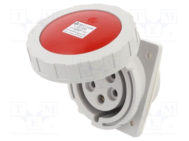 Connector: AC supply 3-phase; socket; female; 32A; 400VAC; IP67
