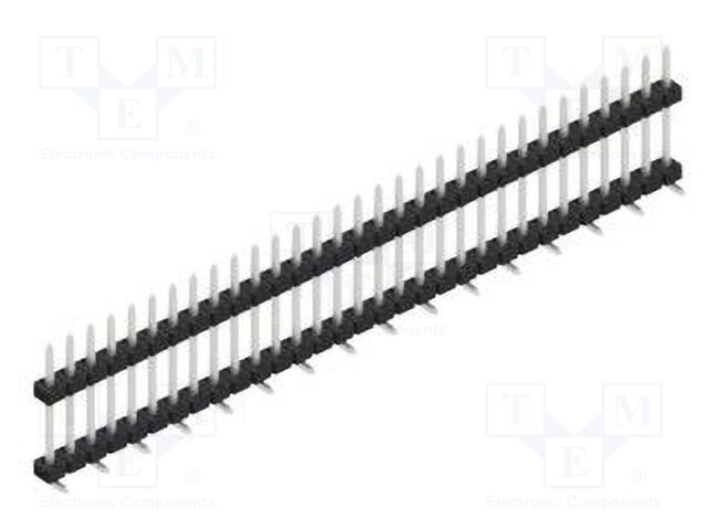 Connector: pin strips; pin header; male; PIN: 31; 2mm; SMT; 1x31