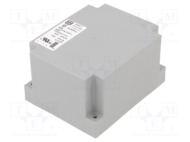 Transformer: encapsulated; 60VA; 115/230VAC; 18V; 18V; 1667mA