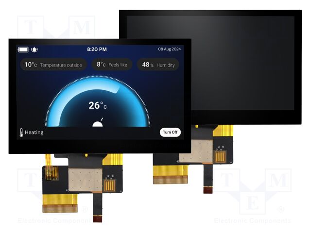 Display: TFT; 4.3"; 480x272; Illumin: LED; 105.5x67.2mm; RGB