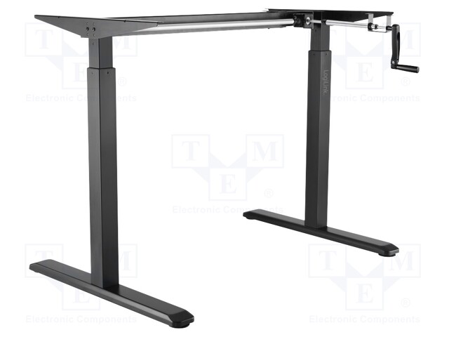 Desk frame; V: with manual height-adjustable