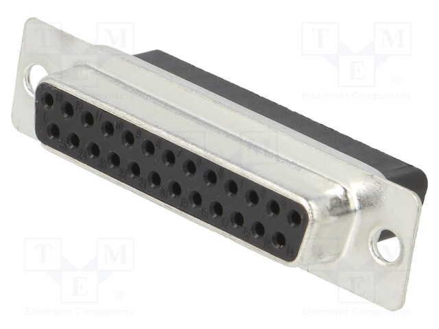 D-Sub; PIN: 25; plug; female; for cable; soldering