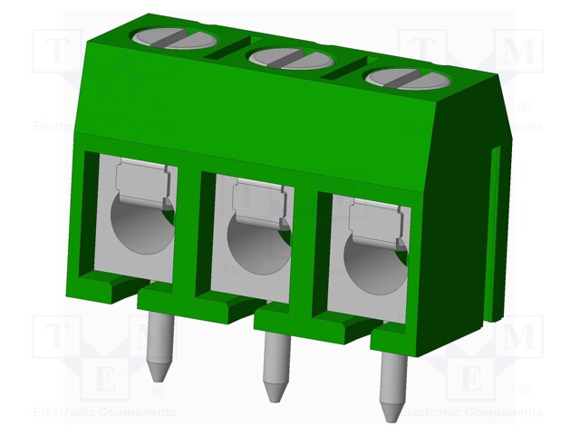 Connector: PCB terminal block; terminal; Plating: tinned; on PCBs