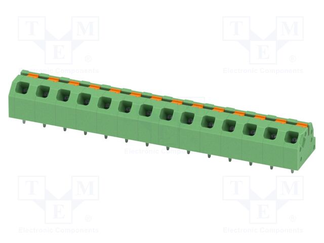 Connector: PCB terminal block; terminal; SPTAF 1; 16A; 320V; green