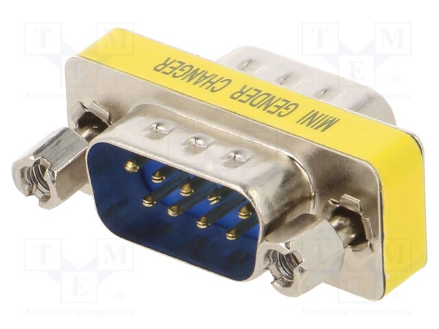 Transition: adapter; D-Sub 9pin male,D-Sub 9pin female